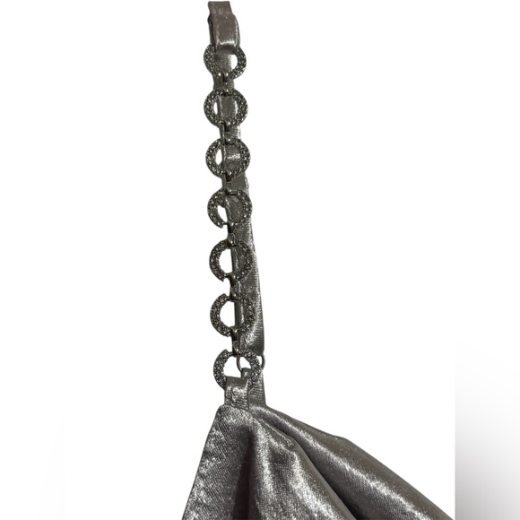 Anthropology Lili Sidonio Silver Metallic Cowl Neck Cami Tank Top Medium NWT - Picture 4 of 14